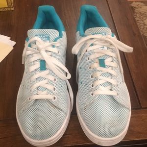Adidas Stan Smith white/aqua sneakers